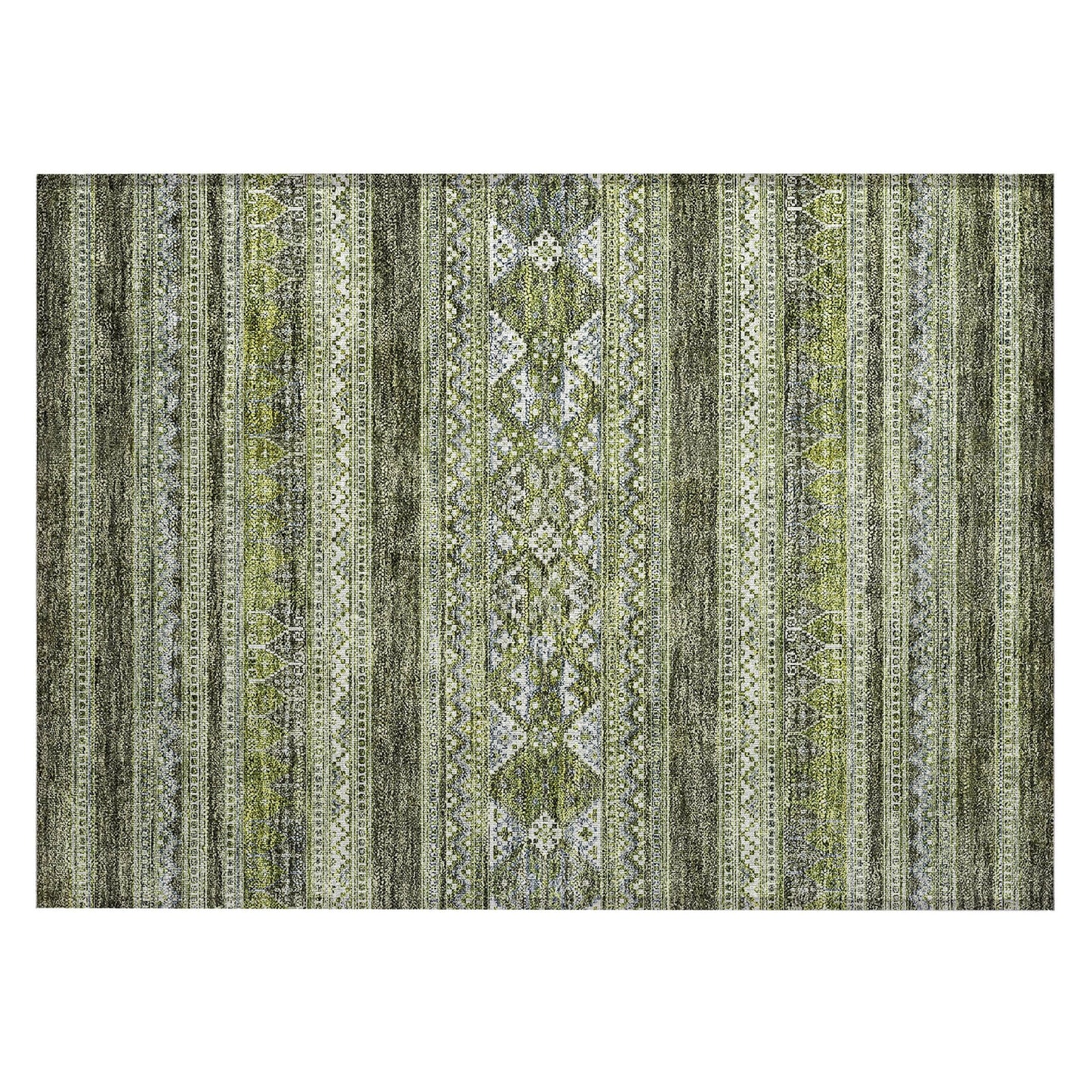 Tapis Chantille tribal bohème lavable en machine pour intérieur/extérieur