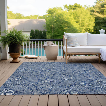 Tapis Chantille Tropical Palm lavable en machine pour intérieur/extérieur