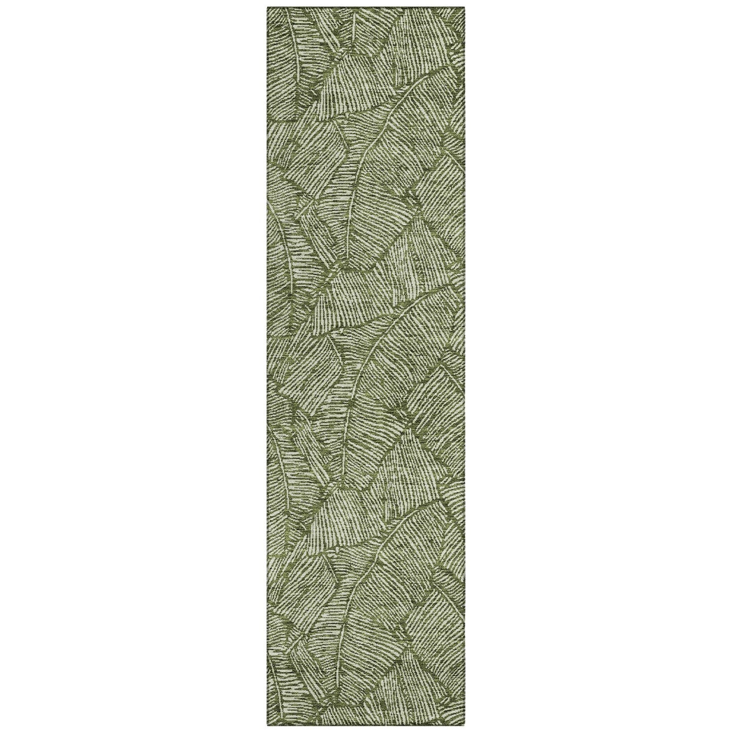 Tapis Chantille Tropical Palm lavable en machine pour intérieur/extérieur