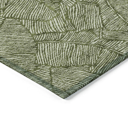 Tapis Chantille Tropical Palm lavable en machine pour intérieur/extérieur