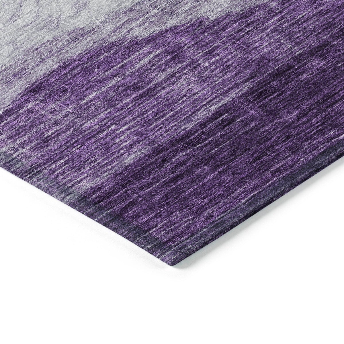 Tapis Chantille contemporain à vagues, lavable en machine, pour intérieur et extérieur