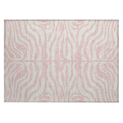 Tapis Chantille moderne à motif animal, lavable en machine, pour intérieur et extérieur