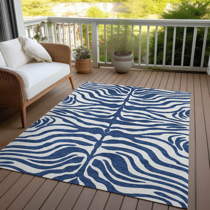 Tapis Chantille moderne à motif animal, lavable en machine, pour intérieur et extérieur