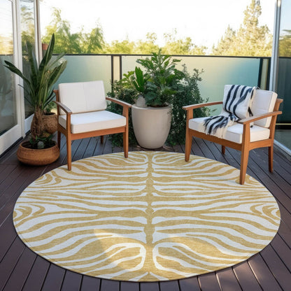 Tapis Chantille moderne à motif animal, lavable en machine, pour intérieur et extérieur