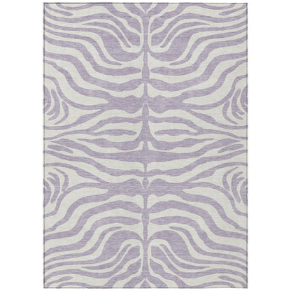 Tapis Chantille moderne à motif animal, lavable en machine, pour intérieur et extérieur