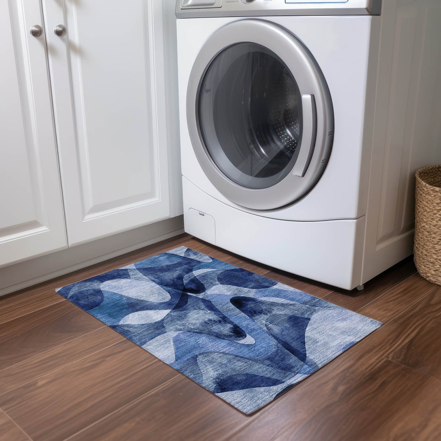 Tapis Chantille moderne lavable en machine pour intérieur/extérieur
