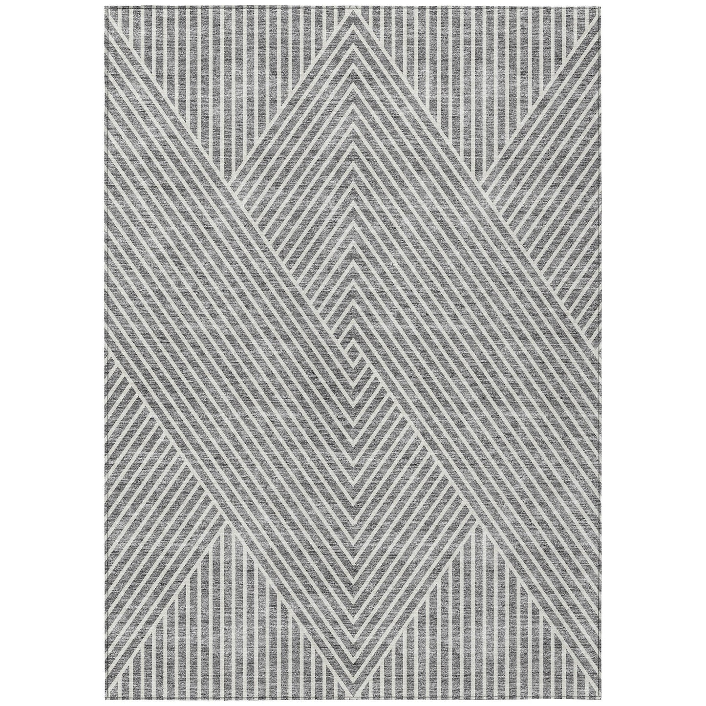 Tapis Chantille géométrique moderne lavable en machine pour intérieur/extérieur