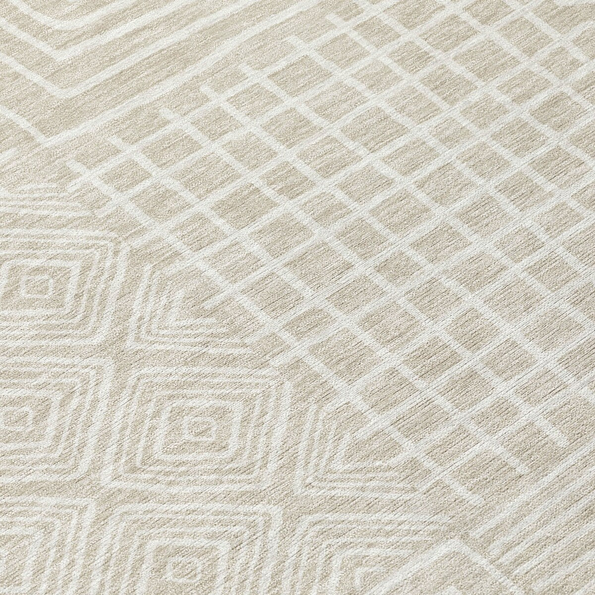 Tapis moderne en mosaïque Chantille lavable en machine pour intérieur/extérieur