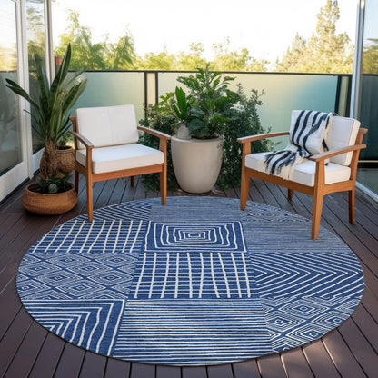 Tapis moderne en mosaïque Chantille lavable en machine pour intérieur/extérieur