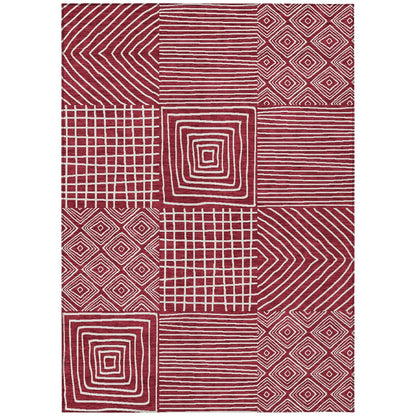 Tapis moderne en mosaïque Chantille lavable en machine pour intérieur/extérieur