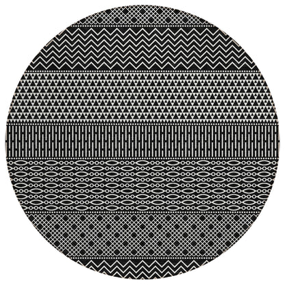 Tapis Chantille à rayures modernes, lavable en machine, pour intérieur et extérieur