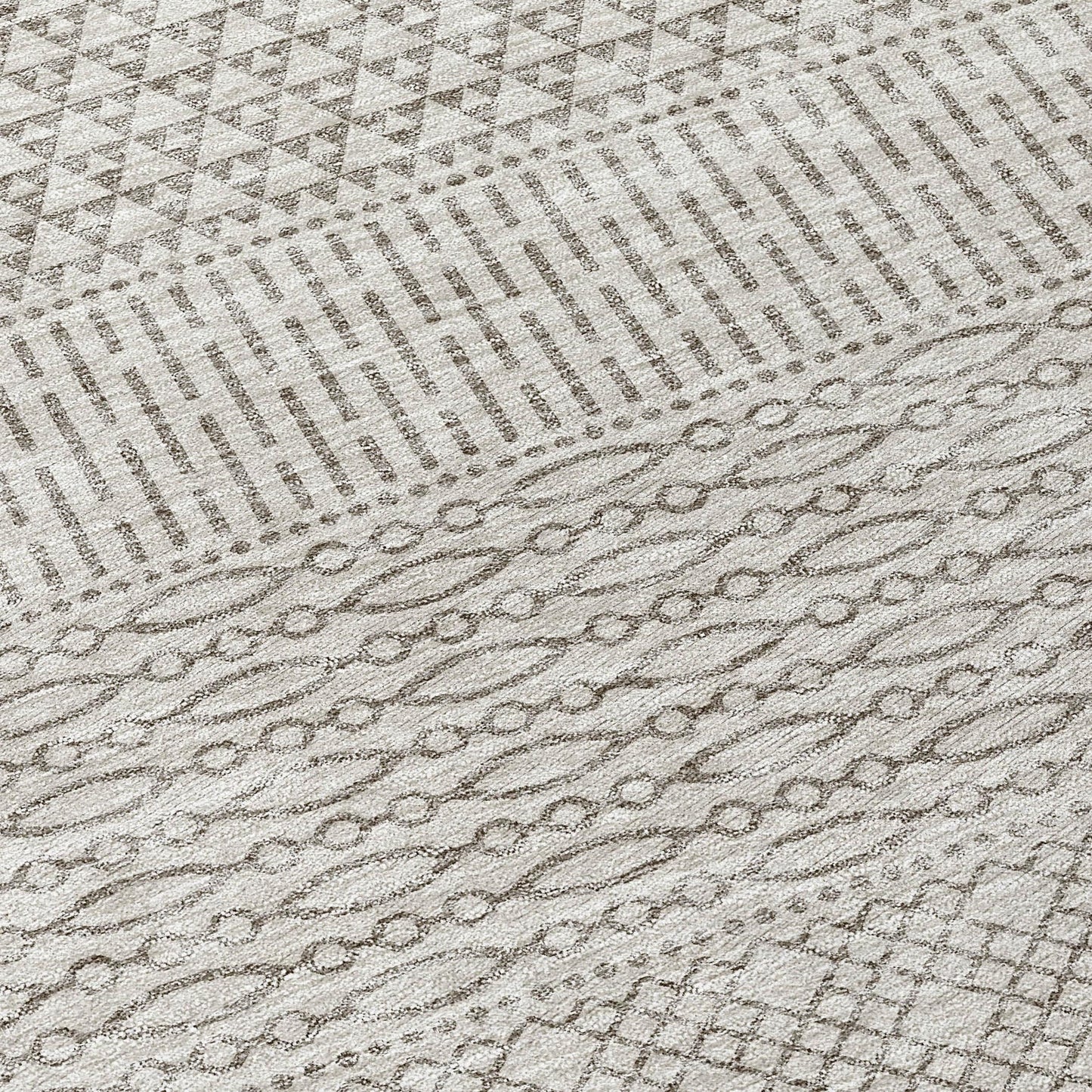 Tapis Chantille à rayures modernes, lavable en machine, pour intérieur et extérieur