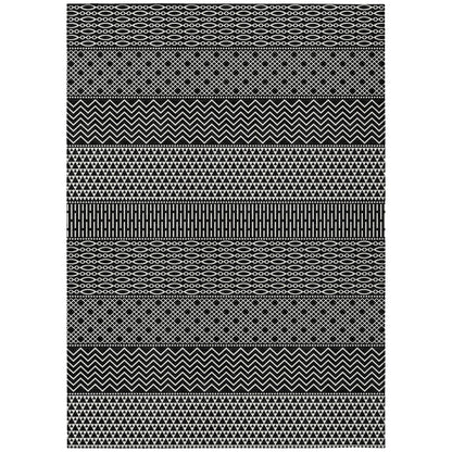 Tapis Chantille à rayures modernes, lavable en machine, pour intérieur et extérieur