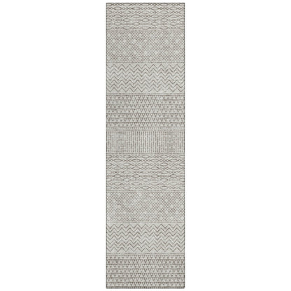 Tapis Chantille à rayures modernes, lavable en machine, pour intérieur et extérieur