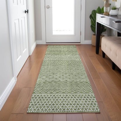 Tapis Chantille à rayures modernes, lavable en machine, pour intérieur et extérieur