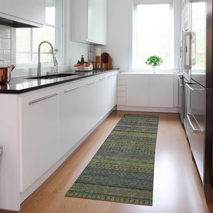 Tapis Chantille à rayures marocaines lavable en machine pour intérieur/extérieur