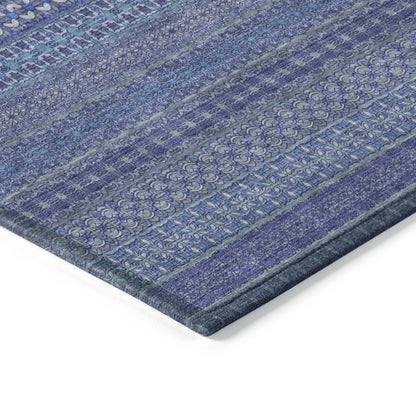 Tapis Chantille à rayures marocaines lavable en machine pour intérieur/extérieur