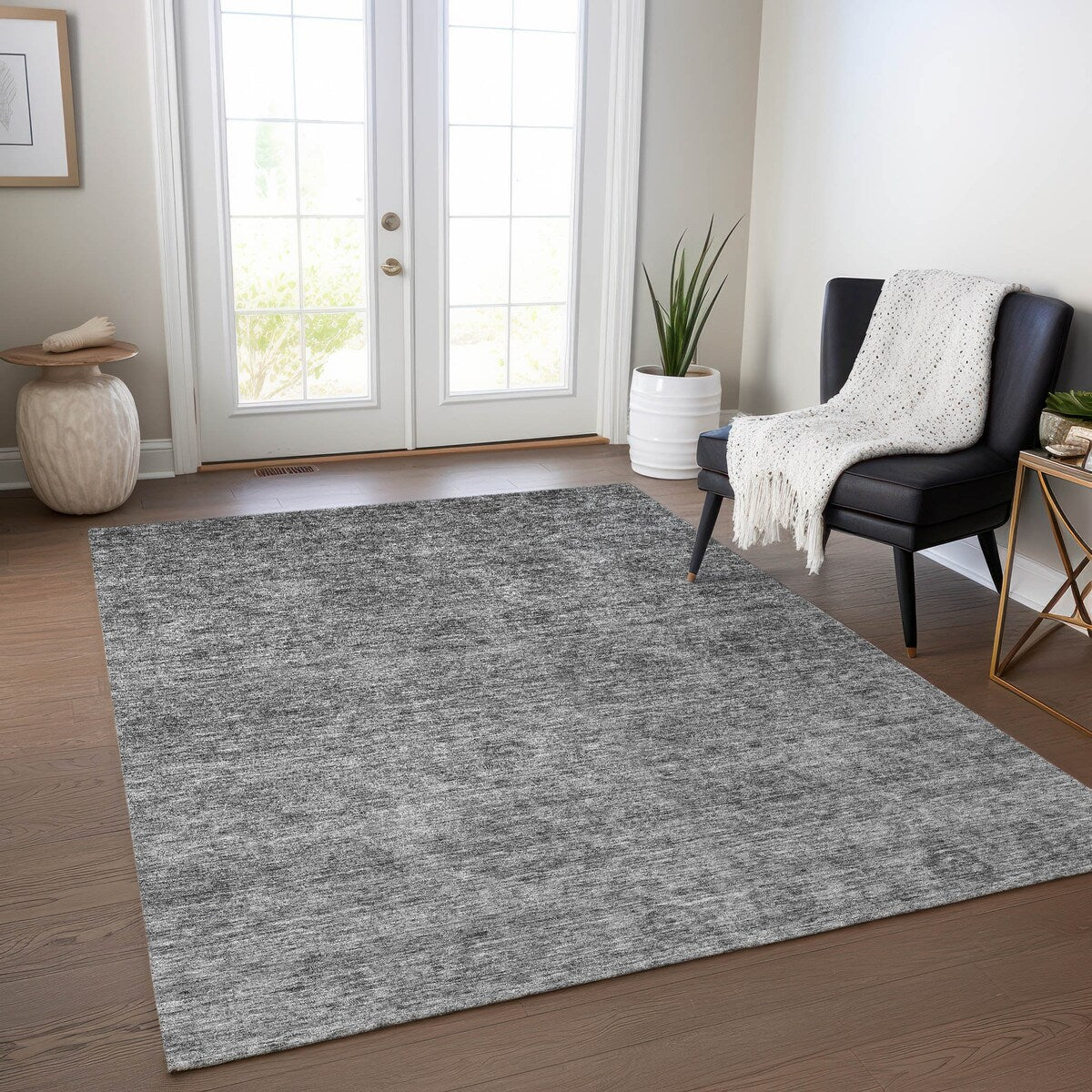 Tapis Chantille Damas Ombre lavable en machine pour intérieur/extérieur
