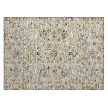 Tapis traditionnel KashanChantille lavable en machine pour intérieur/extérieur
