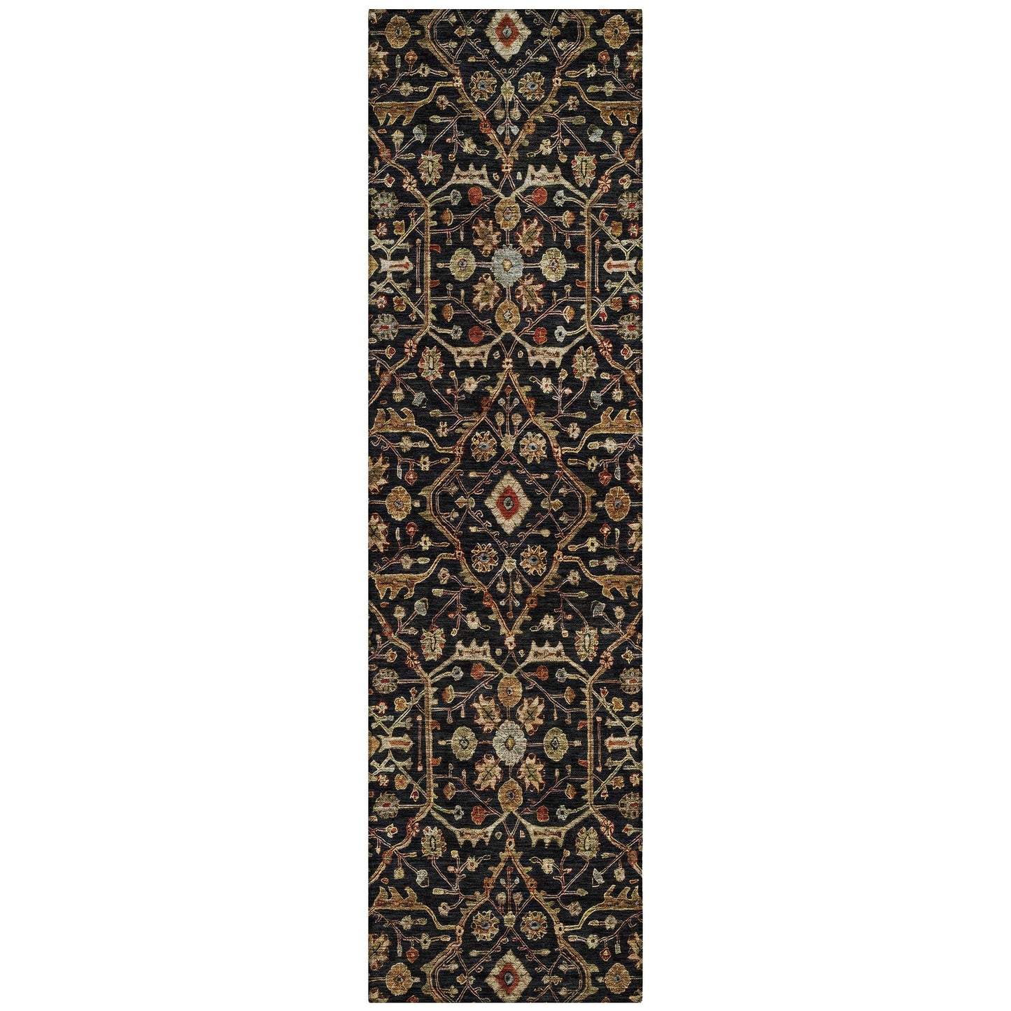 Tapis persan traditionnel en chantille lavable en machine pour intérieur/extérieur