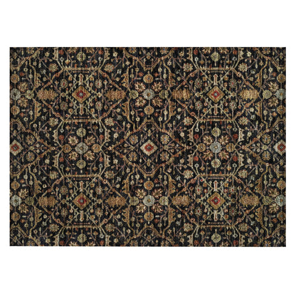 Tapis persan traditionnel en chantille lavable en machine pour intérieur/extérieur