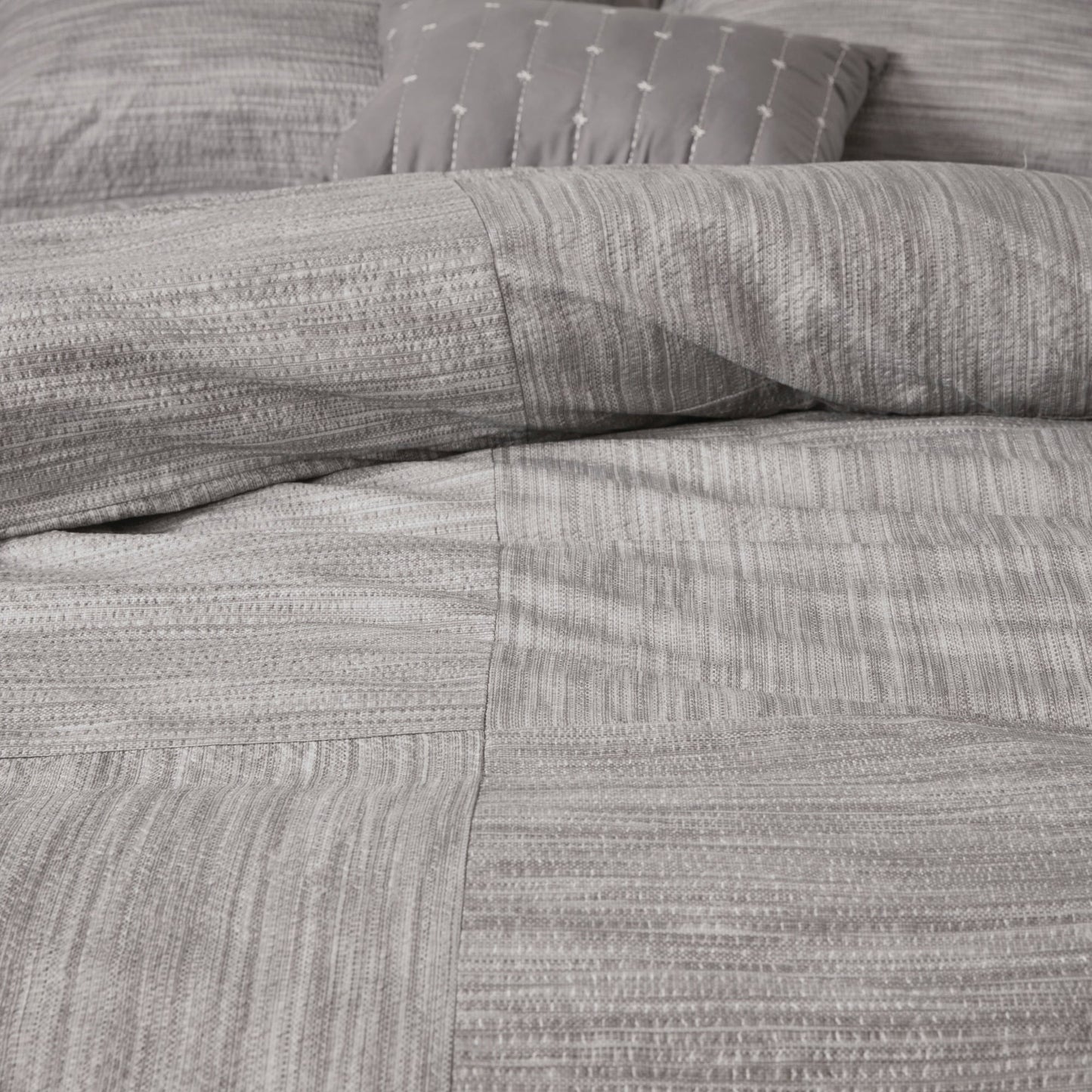 Madison Park Clayton 7 Piece Printed Seersucker Comforter Set