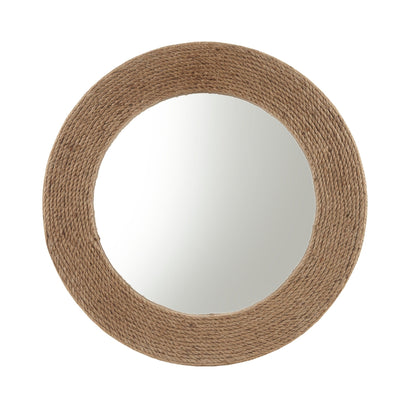 Miroir mural rond en corde de jute naturelle Madison Park Cove 26