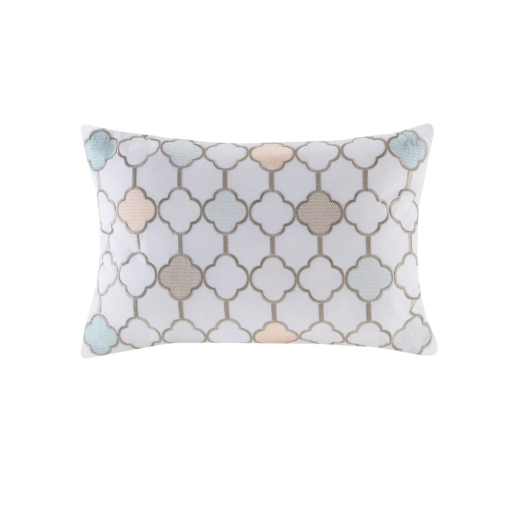 Madison Park Essentials Pelham Bay Coral/ Green Comforter Set with Cotton Bed Sheets