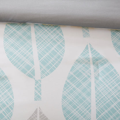 Madison Park Essentials Pelham Bay Yellow/Aqua 9 Piece Comforter Set with Cotton Bed Sheets