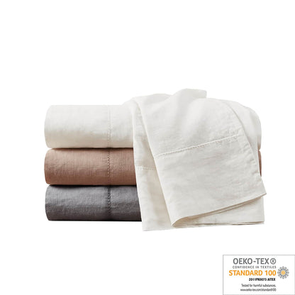 Madison Park Linen Blend 4PC Sheet Set