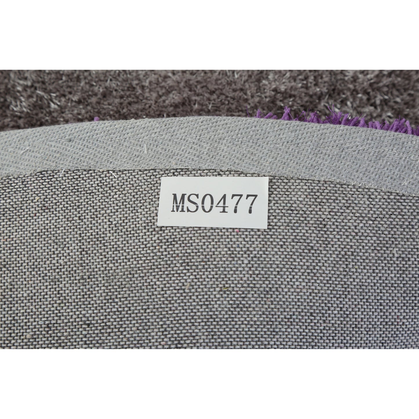 Tapis à poils longs Mateos au design abstrait