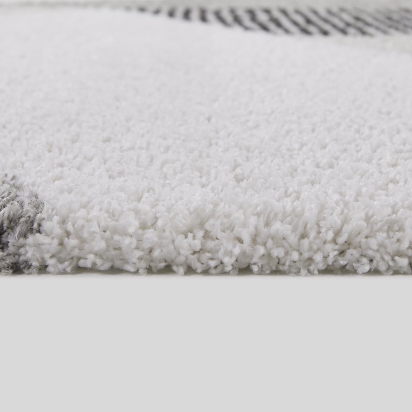 Tapis à poils longs Merrill style moderne du milieu du siècle, color block