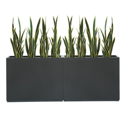 Jardinière métallique robuste pour plantes d'extérieur, 96 x 25 x 76 cm (L x l x H) - 96 x 76 x 25 cm (l x l x H)