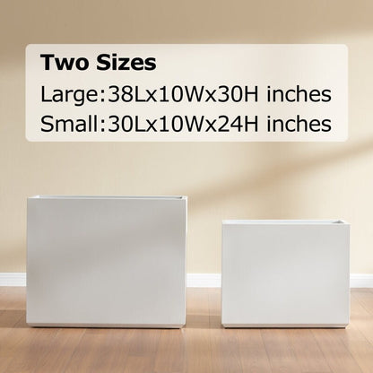 Jardinière métallique robuste pour plantes d'extérieur, 96 x 25 x 76 cm (L x l x H) - 96 x 76 x 25 cm (l x l x H)