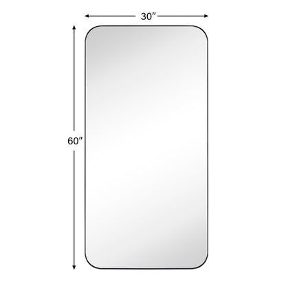 TEHOME Mid-Century Modern Chic Metal Rounded Wall Mirrors