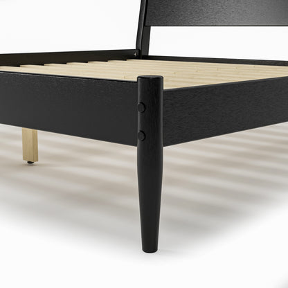 Lit à panneaux du milieu du siècle