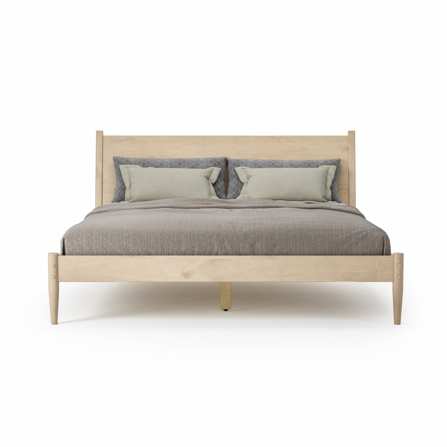 Lit à panneaux du milieu du siècle