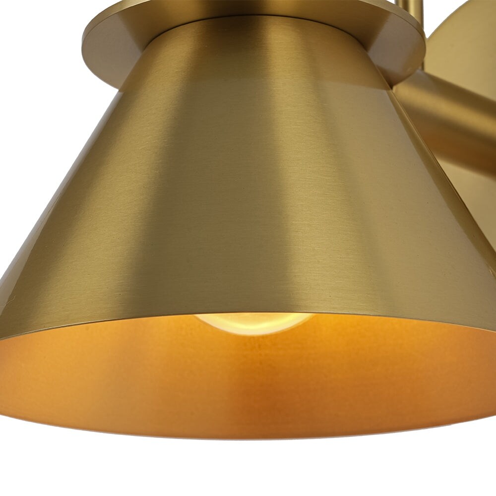 Mid-century Modern 1-Light Cone Wall Sconce - 7in Bedroom Light