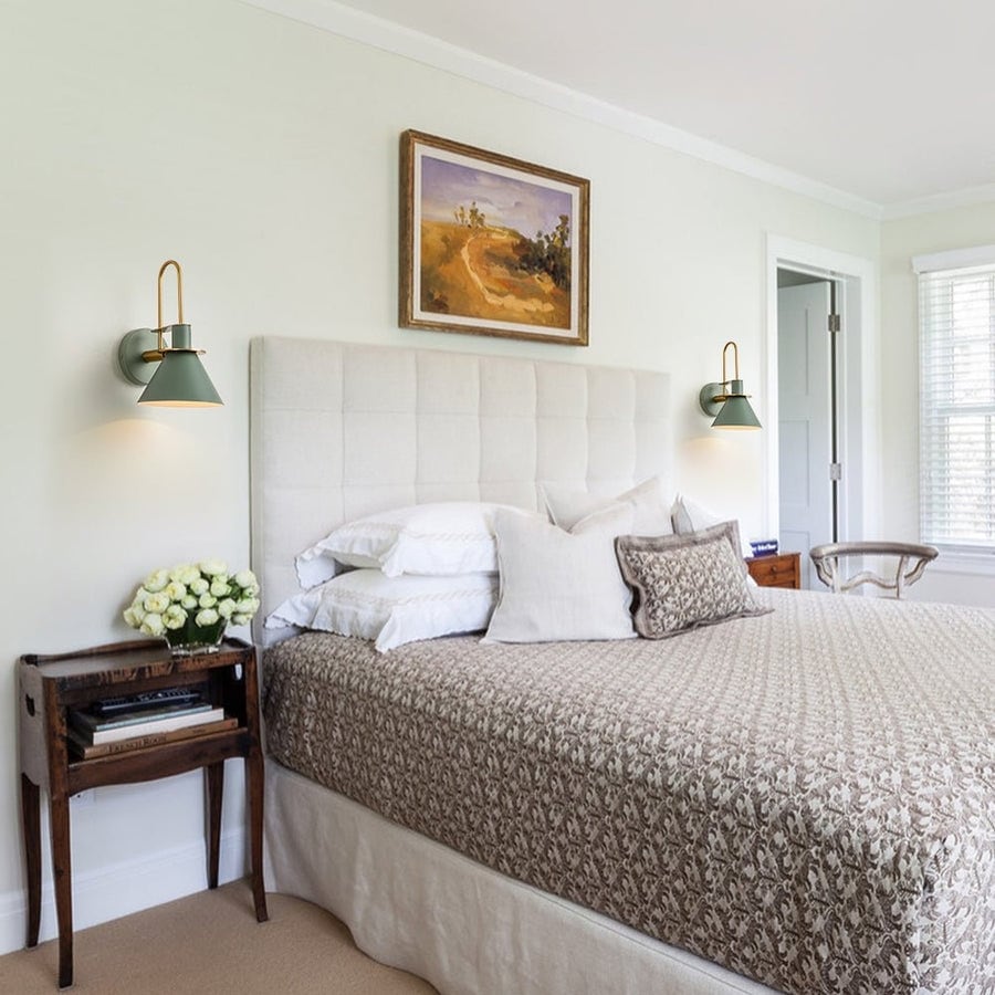 Mid-century Modern 1-Light Cone Wall Sconce - 7in Bedroom Light