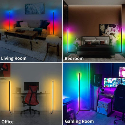 Minimalism RGB Corner Floor Lamp-Set Of 2