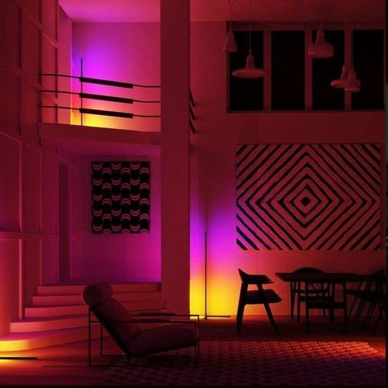 Minimalism RGB Corner Floor Lamp-Set Of 2