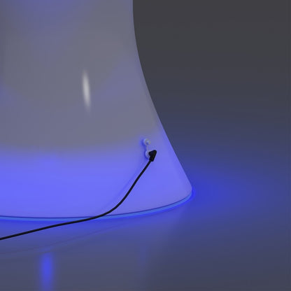 Table basse Mixoy à LED changeantes, table à vin rechargeable et sans fil, meuble d'ambiance pour terrasse, piscine