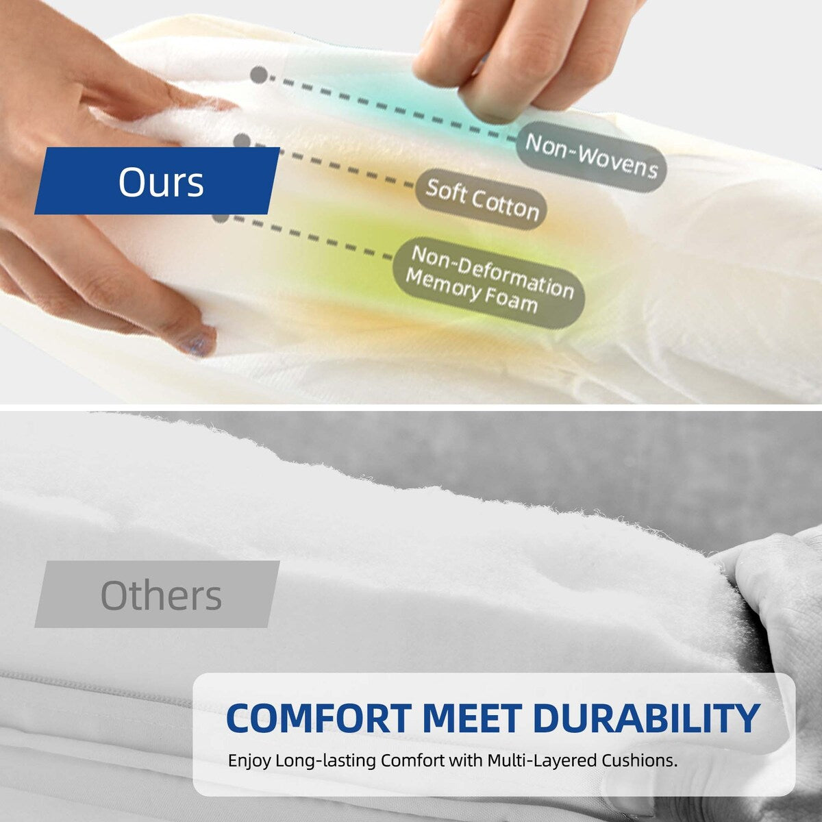 Moasis 3 Pieces Outdoor Wicker Furniture Patio Bistro Set with 2 Chairs and Coffee Table