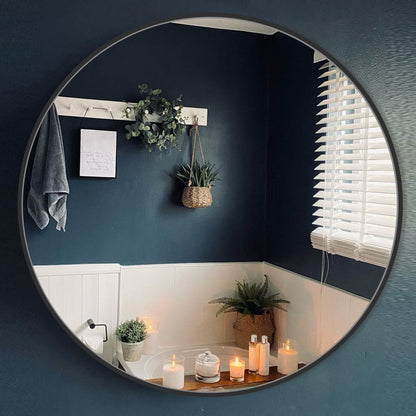 Modern Bathroom Wall Mounted Round Vanity Mirror