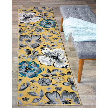 World Rug Gallery Modern Floral Design Area Rug
