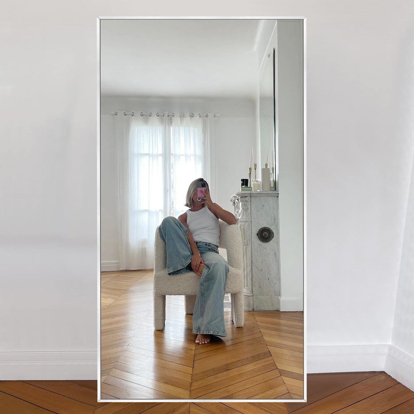 Modern Full Length Floor Mirror Freestanding Mirror