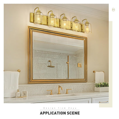 3/4/5/6-Light Modern Vanity Lights Over Mirror for Bathroom