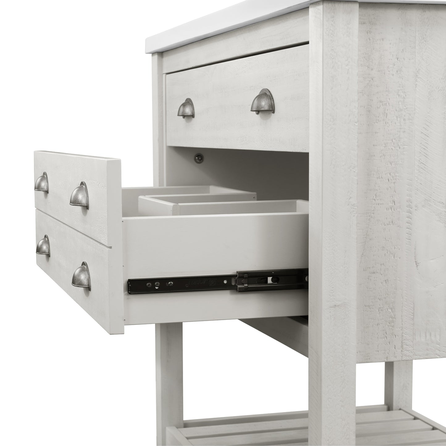 Meuble-lavabo simple de style ferme Monterey 37 avec dessus