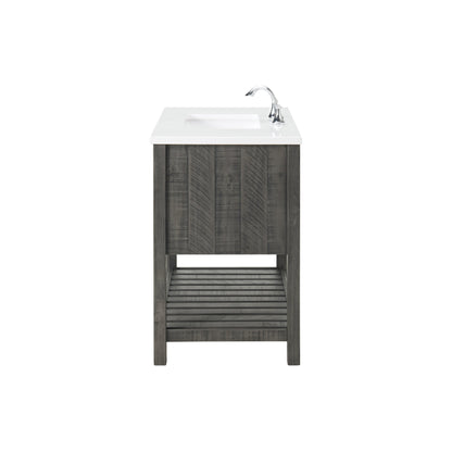 Meuble-lavabo simple de style ferme Monterey 37 avec dessus