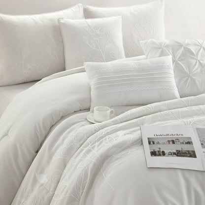 Ensemble de couette florale botanique Nanshing Taylor 7 pièces